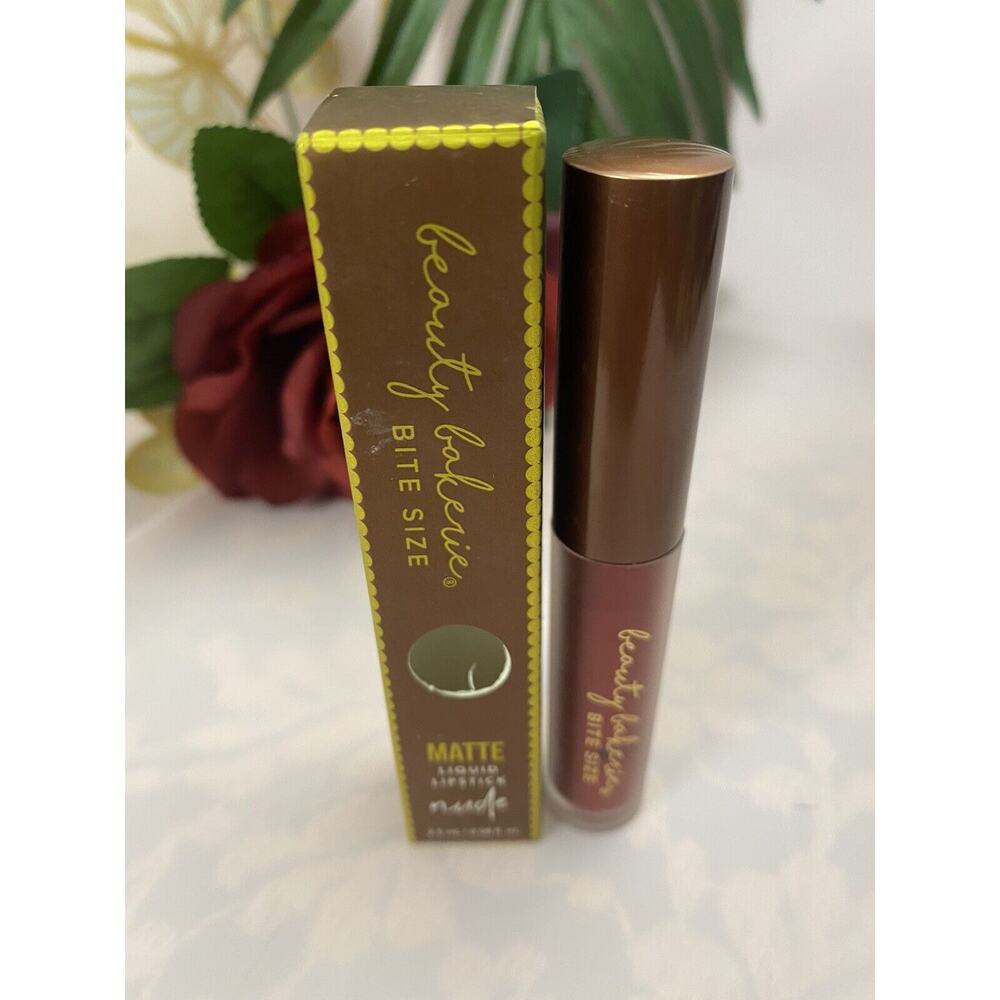 1X Beauty Bakerie Bite Size Makeup Matte Liquid Lipstick Nude Bearly Sweet .08oz